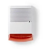 Nedis Dummy Sicherheits Sirene - IP44 - Batteriebetrieben - Aussenbereich - Orange/Weiss