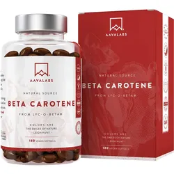 AAVALABS Beta Carotin Vitamin A vegan Weichkapseln 180 St.