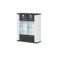 Uno Hängevitrine Titan ¦ grau ¦ Maße (cm): B: