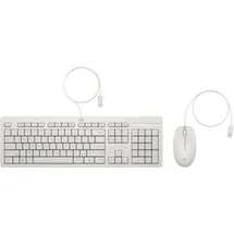 HP 225 Wired Mouse and Keyboard Combo, weiß, USB, DE (86J24AA#ABD)