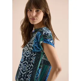 Cecil Print-Shirt Blau XXL