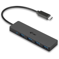 iTEC i-tec Advance Slim USB-Hub, 4x USB-A 3.0, USB-C 3.0 [Stecker] (C31HUB404)