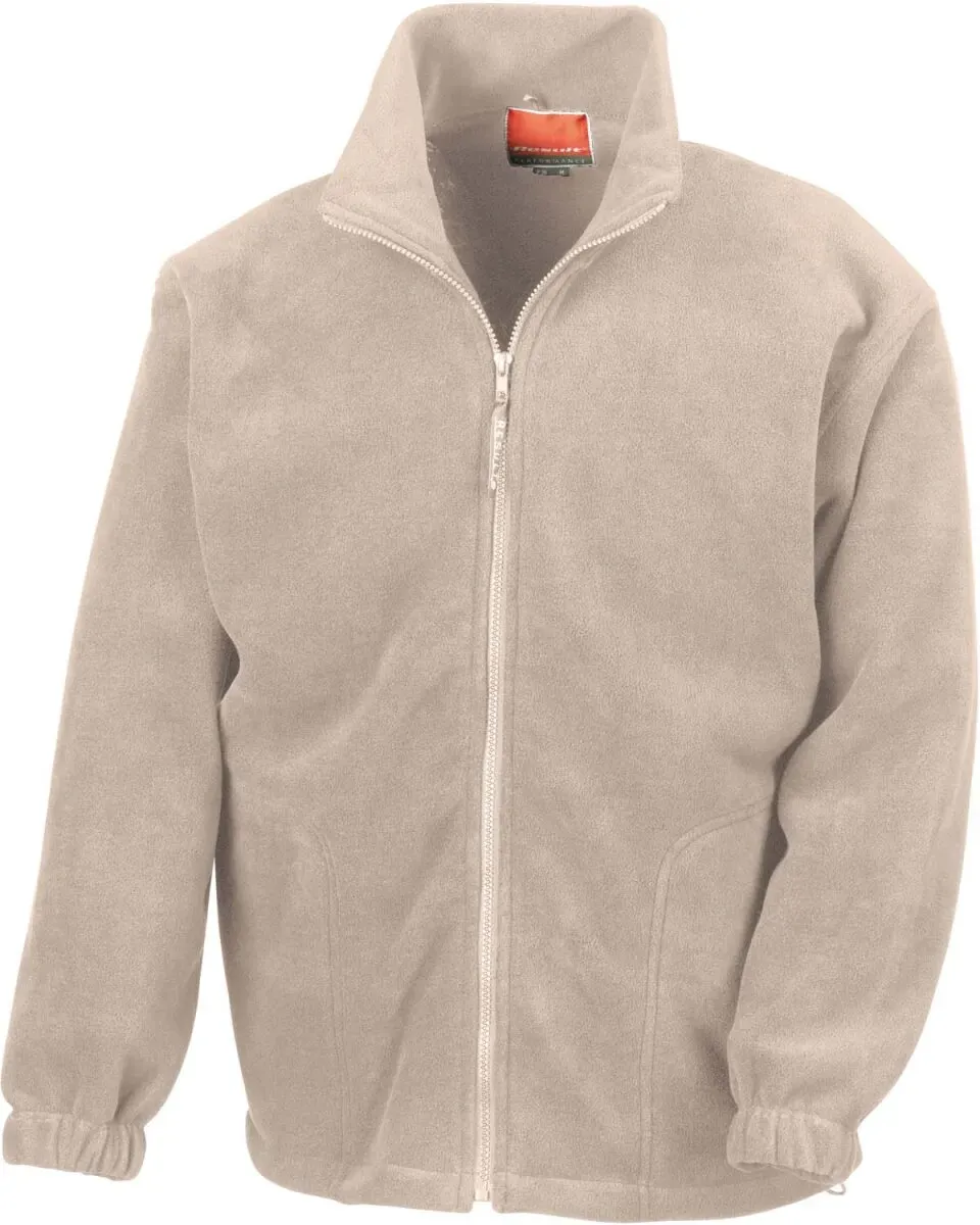 Result Herren Schwere Fleece Jacke Sweatjacke R036X natural L