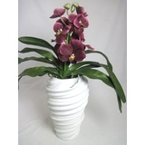 Gilde Vase Twist - Porz.weiß glänzend