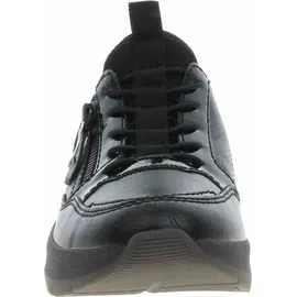 Jana Damen Sneaker flach Schwarz 38