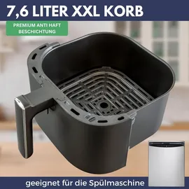 sommertal Heißluftfritteuse HF760 7,6L schwarz