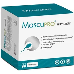 MascuPRO Fertilität - Kinderwunsch & Fruchtbarkeit 180 St