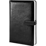 Chronoplan Buchkalender Timer Classic A5 schwarz 2026