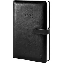 Chronoplan Buchkalender Timer Classic A5 schwarz 2026