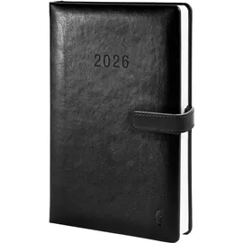 Chronoplan Buchkalender Timer Classic A5 schwarz 2026