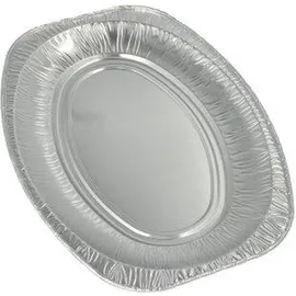 Papstar Starpak Servierplatten, Alu oval 35 cm x 24,5 cm