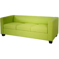 MCW 3-1-1 Couchgarnitur Lille Kunstleder ~ hellgrün