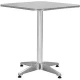 vidaXL Gartentisch 60 x 60 x 70 cm Silber