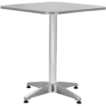 vidaXL Gartentisch 60 x 60 x 70 cm Silber