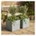 ethick Blumentopf Quadratisch 38 x 38 x 32 cm Beton-Grau
