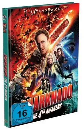 SHARKNADO 4 - The 4th Awakens - 2-Disc Mediabook - Cover A - Limited Edition auf 999 Stück - Extended Cut - (Blu-ray + DVD)