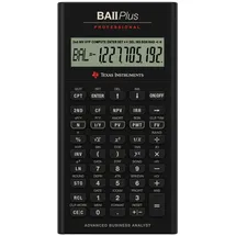 Texas Instruments BAII Plus Professional Finanzrechner grau