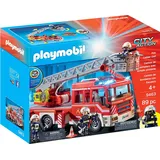 Playmobil City Action 9463 - Spielzeug-Feuerwehr-Leiterfahrzeug Feuerwehrauto