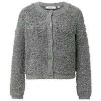 Comma, Comma Strickjacke mit Knopfleiste, Anthrazit, 42