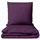nyvi DreamScience Uni Aubergine 200 x 200 cm + 2 x 80 x 80 cm