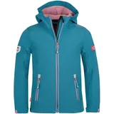 TROLLKIDS Trollfjord Softshelljacke - Teal / Mauve - 116 cm