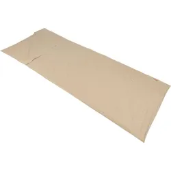 Hüttenschlafsack POLYDAUN "Polydaun Inlett" Schlafsäcke Gr. B/L: 80 cm x 220 cm, beige (mist) Schlafsäcke