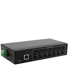EXSYS EX-11217HMVS 7 Port USB 2.0 Metall HUB mit Netzteil 5V/2A Genesys Chipset