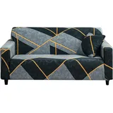 ibettertec Sofahusse Sofabezug 1/2/3/4 Sitzer,Sofaüberwurf Elastisch Couch Überzug, Sofa Überwürfe Sofahusse Sofabezüge Sofa Abdeckung mit 1 Kissenbezug grau