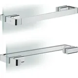 Hansgrohe Duschtürgriff Axor universal 444mm, Edelstahl-Optik