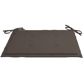 vidaXL Stapelbare Gartenstühle mit Kissen 59 x 95,5 x 26 cm taupe 8 St.