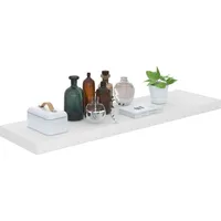 vidaXL Wandregal 90 x 23,5 x 3,8 cm Hochglanz-Weiß