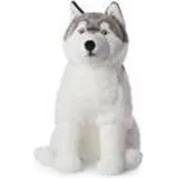 WWF - Plüschtier - Husky (sitzend, 70cm) lebensecht Kuscheltier Stofftier Plüschfigur