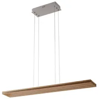 LUCANDE LED-Hängeleuchte Silja, Holz, Acryl, weiß, 3000K