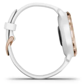 Garmin Venu 2S 40 mm Silikonarmband weiß/rosegold