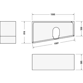 Duravit No.1 Trapezbadewanne 160 x 85 cm (700506000000000)