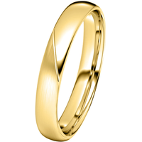 Trauring DOOSTI "Schmuck Geschenk Silber 925 Trauring Ehering Partnerring LIEBE" Gr. 64, gold (gelbgoldfarben), Fingerringe, Damen, 64, ohne Zirkonia, Silber 925 (Sterlingsilber), 3,5mm, Trauring, wahlweise mit oder ohne Zirkonia