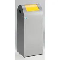 Proregal Wertstoffsammler 60 l Silber-Gelb