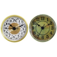 JAWSEU Quarzuhr Klein, Quarzuhreinsatz, Runde Uhr aus Quarzuhr mit Römischen Ziffern, Einsteckuhrwerk Einbau-Uhr Quartz Uhrwerk