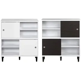 VCM Evolution Standregal 90 x 38 x 99 cm Weiß