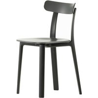 Vitra - All Plastic Chair, dunkelgrau, Kunststoffgleiter
