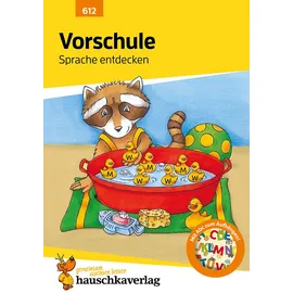 Hauschka Verlag Vorschule Übungsheft ab 5 Jahre für Junge und Mädchen - Sprache entdecken
