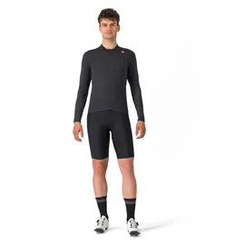 Castelli Espresso Thermal Jersey Herren Langarm Trikot - light black - XL