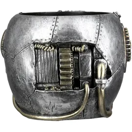 Gilde Steampunk Skull 18 x 14 cm Silber