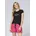 Print-Shirt schwarz S 36