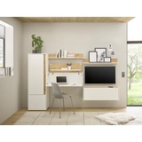 INOSIGN Büromöbel-Set »CiTY/GiRON«, (Set, 5 tlg.), Wandsekretär, Home Office, weiß