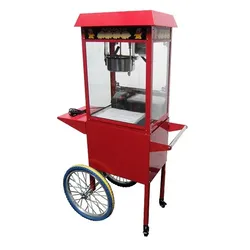 CombiSteel Popcorn - Maschine Inkl. Räder Nostalgie Retro