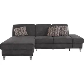 sit&more Ecksofa »Clio L-Form« wahlweise mit Bettfunktion oder Vorziehsitz und Bettkasten, Federkern