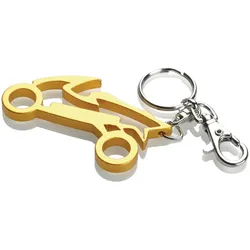 Booster Bike Schlüsselanhänger, gelb