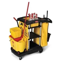 Rubbermaid Reinigungswagen hohe Kapazität Schwarz