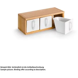 Naber Mülleimer Schüttenkasten 3, Buche, für 3 Schütten